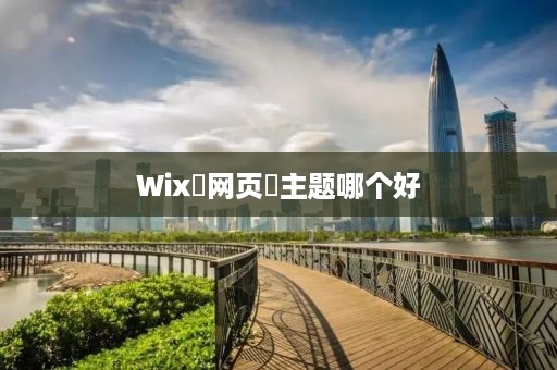 Wix‌网页‌主题哪个好